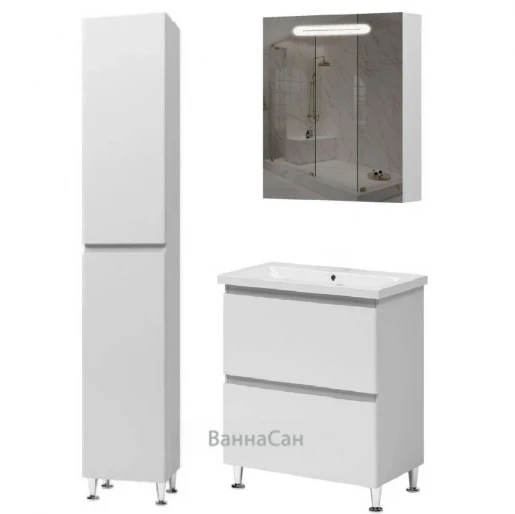 Основне Комплект меблів для ванної кімнати з вимикачем 60 см шириною Акваріус Teffi 42464-42509-42554