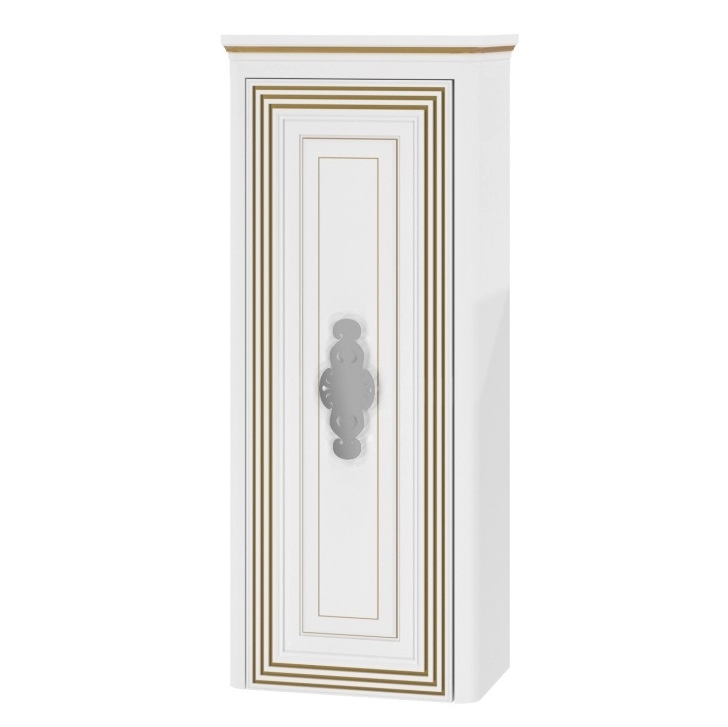 Основное классический пенал для ванной 55 см botticelli treviso tp-190r белый мат патина золото №4