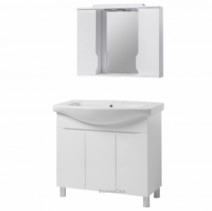 Набор мебели для ванной комнаты 85 см с шкафчиком Респект Изео 25405-25416
