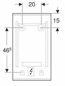 Размеры Зеркало в ванную 40 см шириной Geberit Option 502.780.14.1