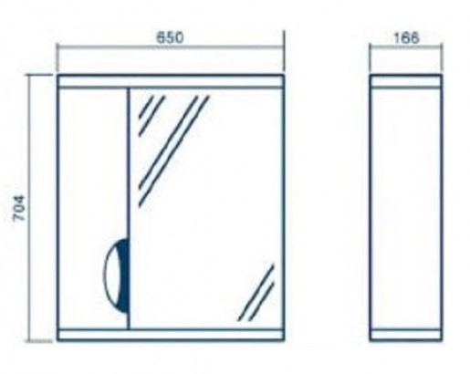 Размеры зеркало в ванную с ограждением полок 65 см шириной с подсветкой квелл грация z1 грация 65l синий №2