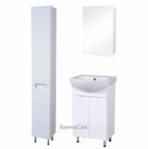Комплект для ванной комнаты с зеркалом 50 см шириной Aqua Rodos Кватро 29571-29701-29786
