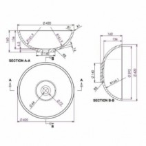 Умывальник Умывальник с тумбой из МДФ 90 см шириной Fancy Marble Маrbl-7 с раковиной Mona fiji-90-1