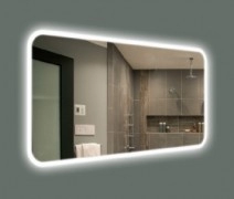 Зеркало в ванную комнату из алюминия 60 см с подсветкой J-Mirror Palladia Edge Plld Edg 60x40