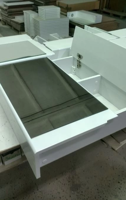 Фото со склада зеркало-шкаф для ванной 50 см ванланд просто пр з 1-50 №2