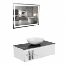 Комплект мебели для ванной комнаты из МДФ 100 см шириной Aqua Rodos Манхэттен 37494-29721