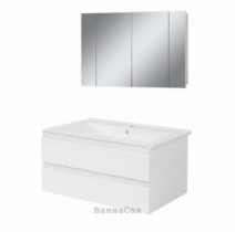 Комплект мебели для ванной комнаты 100 см Сансервис ВЕНЕДИКТ 26396-26236
