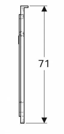 Размеры Зеркало для ванной 60 см шириной Geberit Xeno² 500.521.00.1