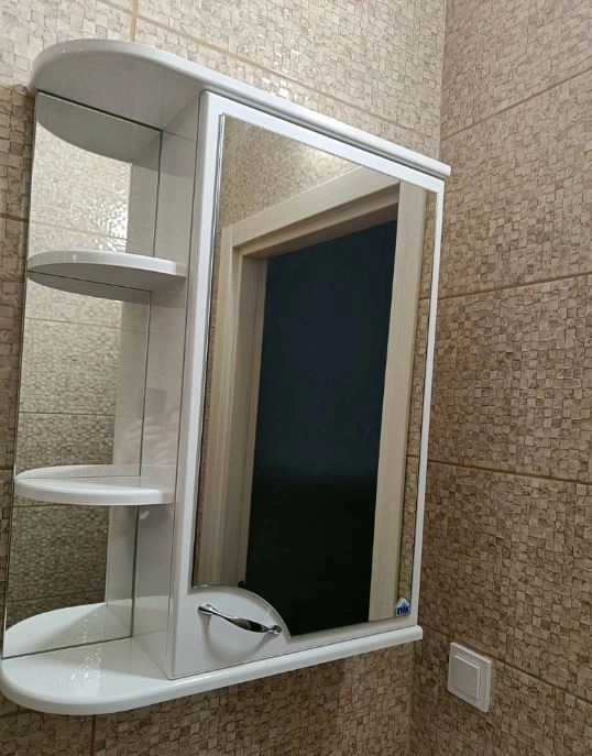 Фото покупателей зеркальный шкаф в ванную 50 см пик базис дзш0150r №1