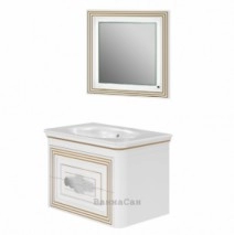 Комплект меблів у ванну кімнату 80 см з раковиною Marmorin Botticelli Trevizo з умивальником Stella 80