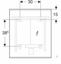 Размеры Зеркало для ванной 60 см шириной Geberit Option 502.781.00.1