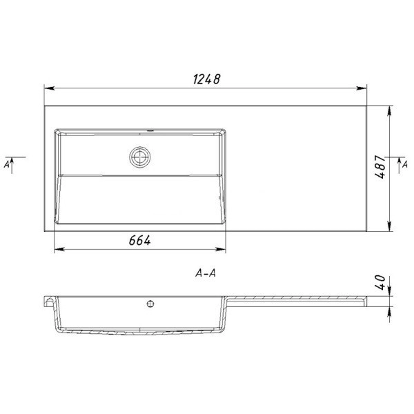 Умывальник Умывальник с тумбой без декора 125 см Fancy Marble Маrbl-4 с раковиной Cyprus 268610851