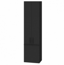 Пенал для ванной комнаты в стиле минимализм 45 см Ювента Manhattan MhP-170П Black