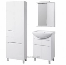 Комплект мебели ванный гарнитур 55 см бытовой КВЕЛ ВИСЛА 22220- 22205 - 22212