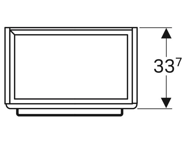 Розміри Тумба під умивальник без раковини з дверцятами 55 см шириною Geberit Selnova Compact під умивальник Selnova 501.491.00.1