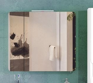 В интерьере зеркальный шкаф в ванную 85 см aqua rodos рома 4823065824710 №1
