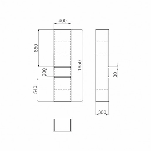 Размеры пенал для ванной 40 см с доводчиками санверк amata air mv0000787 правый №2