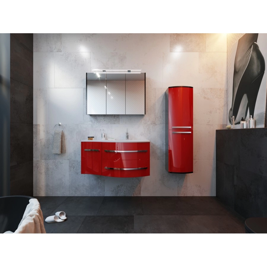 В интерьере гарнитур мебели для ванной 110 см темный botticelli vanessa с умывальником levanto №2