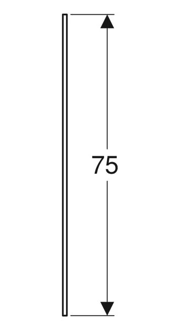 Размеры Зеркало в ванную без подсветки 60 см шириной Geberit Selnova Square 502.891.00.1