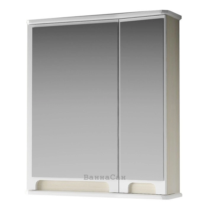 Основное недорогой зеркальный шкаф для ванной 55 см ванланд венеция вз 1-55беж №3