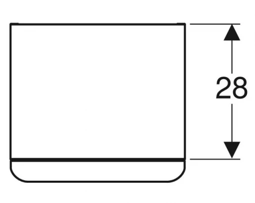 Размеры Матовый комод в ванную комнату 36 см шириной Geberit Smyle Square 500.359.JK.1